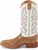 Side view of Justin Boot Mens Pascoe Antique Tan Full Quill